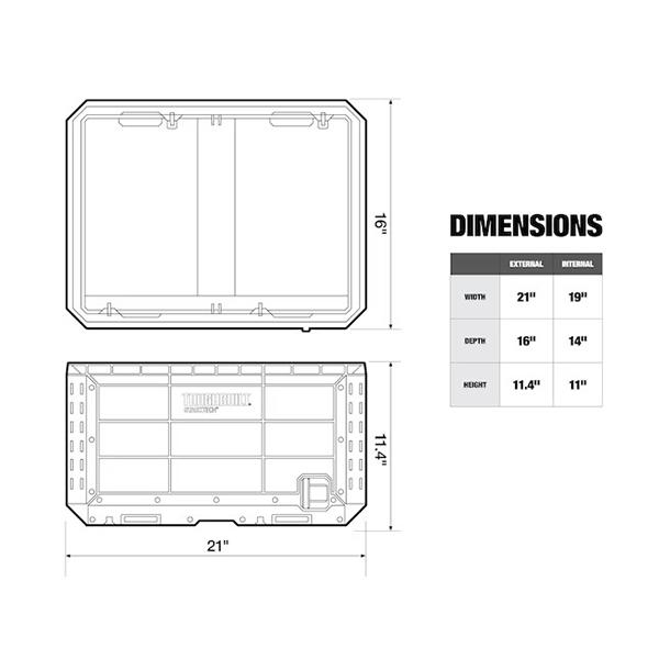 TOUGHBUILT STACK TECH クレートボックス TB-B1-X-50 | TOUGHBUILT | 19
