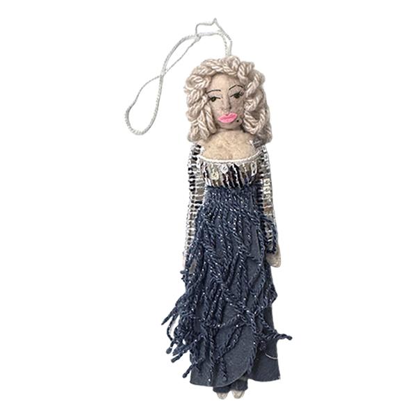 SILK ROAD BAZAAR ドリー・パートン（Dolly Parton） フェルト製オーナメント | 