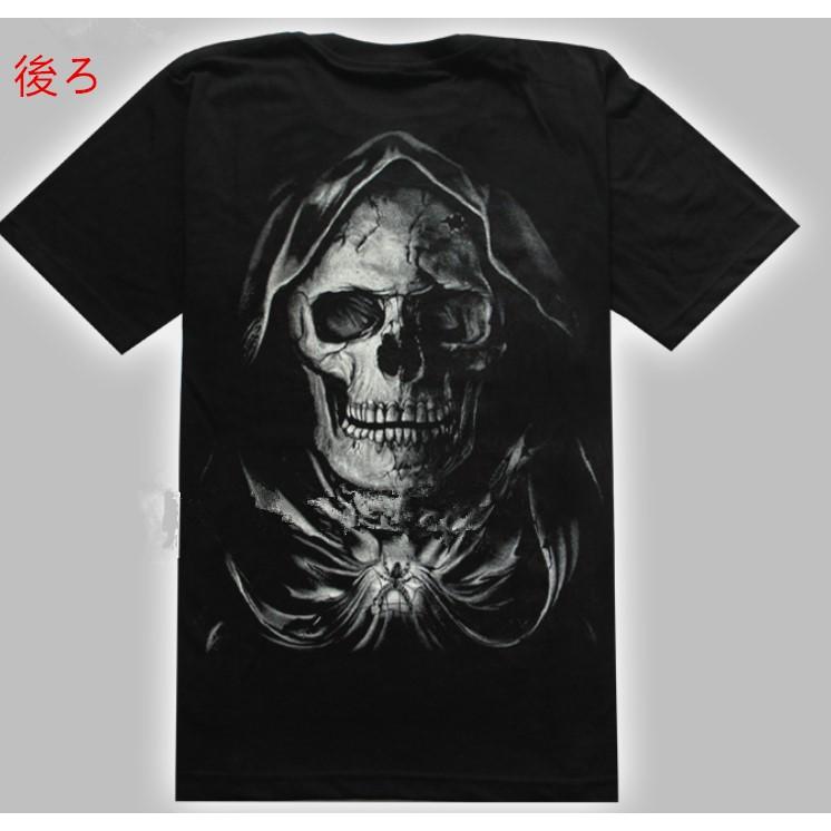 かっこいい メンズシャツ どくろ 骸骨 死神 Tシャツ 半袖 Tシャツ サイズおおきめ T212 ナノカストア 通販 Yahoo ショッピング