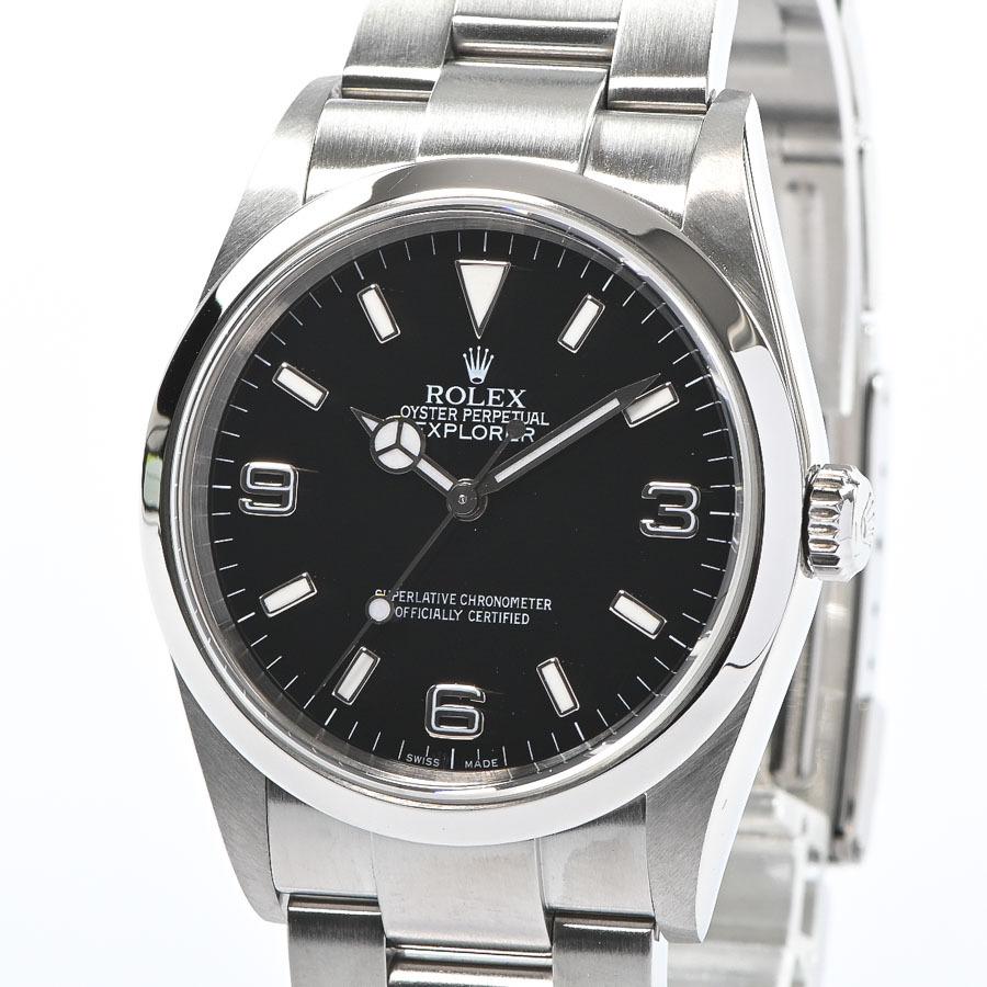 中古 A品 ロレックス エクスプローラー1 メンズ腕時計 F番 ブラック メンズ ロデオドライブ Yahoo ショップ 通販 Yahoo ショッピング