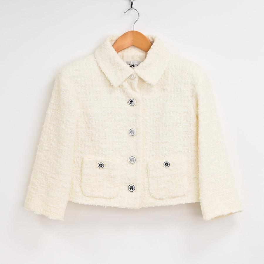 CHANEL シャネル ツイードショートジャケット ジャケット P60326 CHANEL シャネル ツイードショートジャケット ジャケット P60326