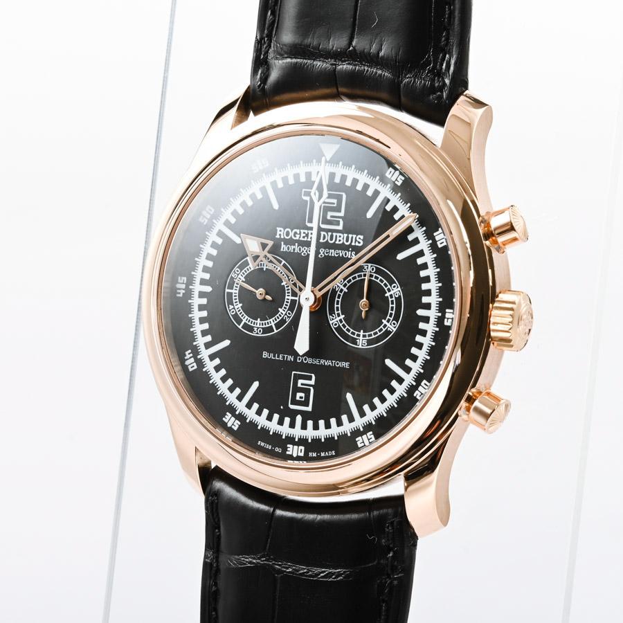 ロジェデュブイ オマージュ クロノグラフ 腕時計 H46.56.5  ブラック メンズ 中古A品｜rodeo-shop｜02