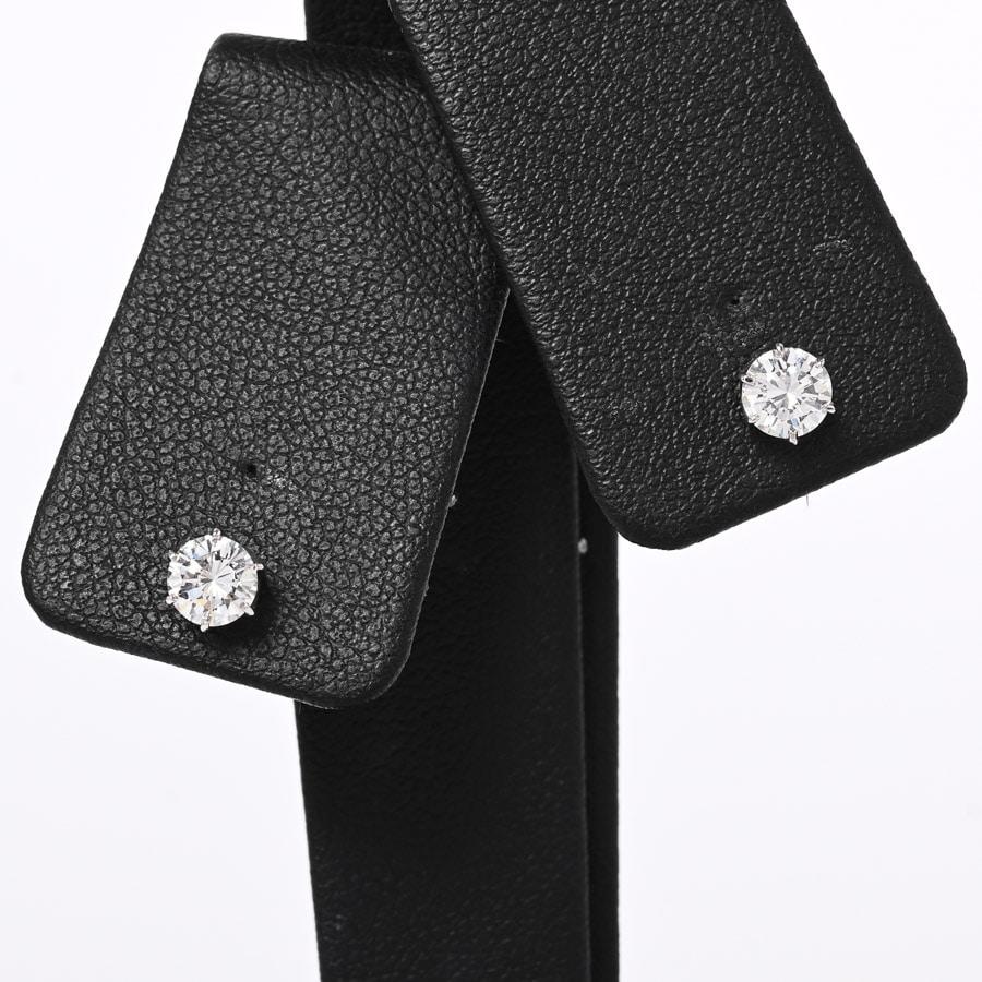 ダイヤ ピアス ダイヤ0.335ct ダイヤ0.338ct 1.0g レディース 中古A品  