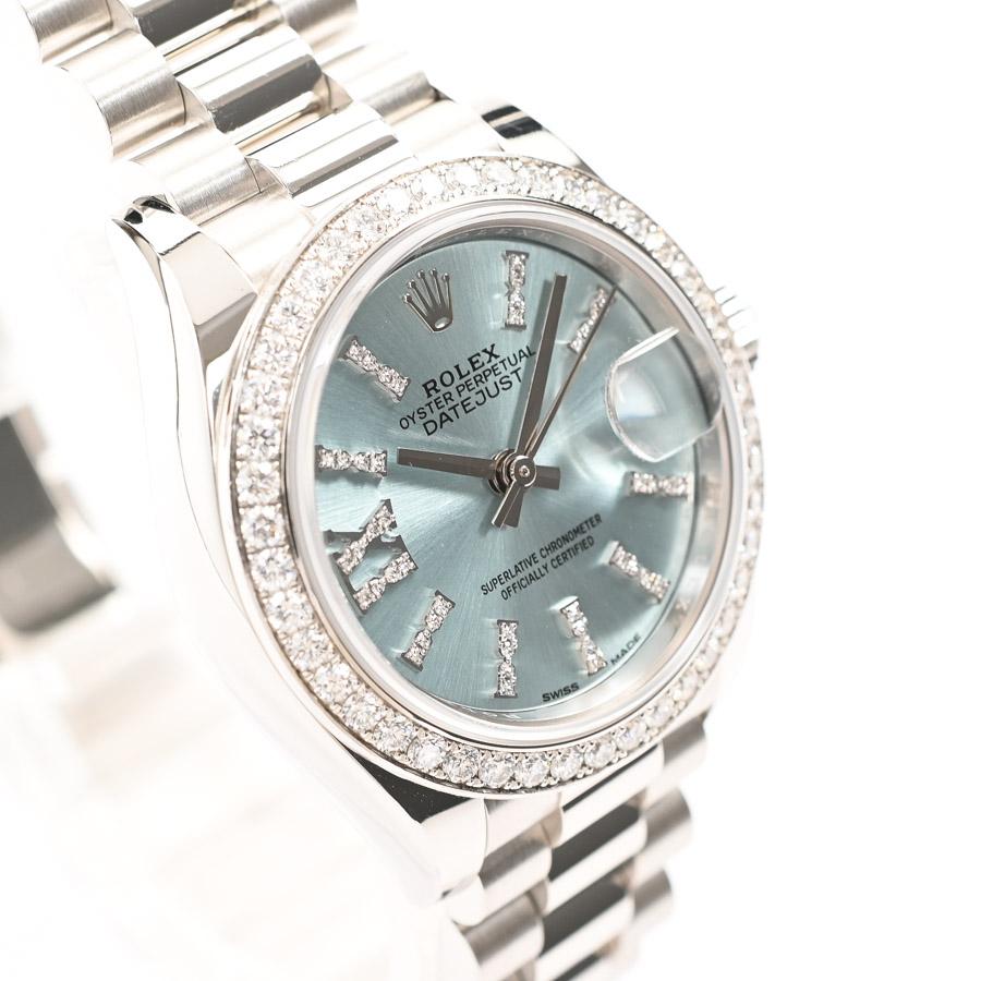 ロレックス デイトジャスト 腕時計 279136RBR ランダム品番 アイスブルー レディース 中古A品｜rodeo-shop｜04