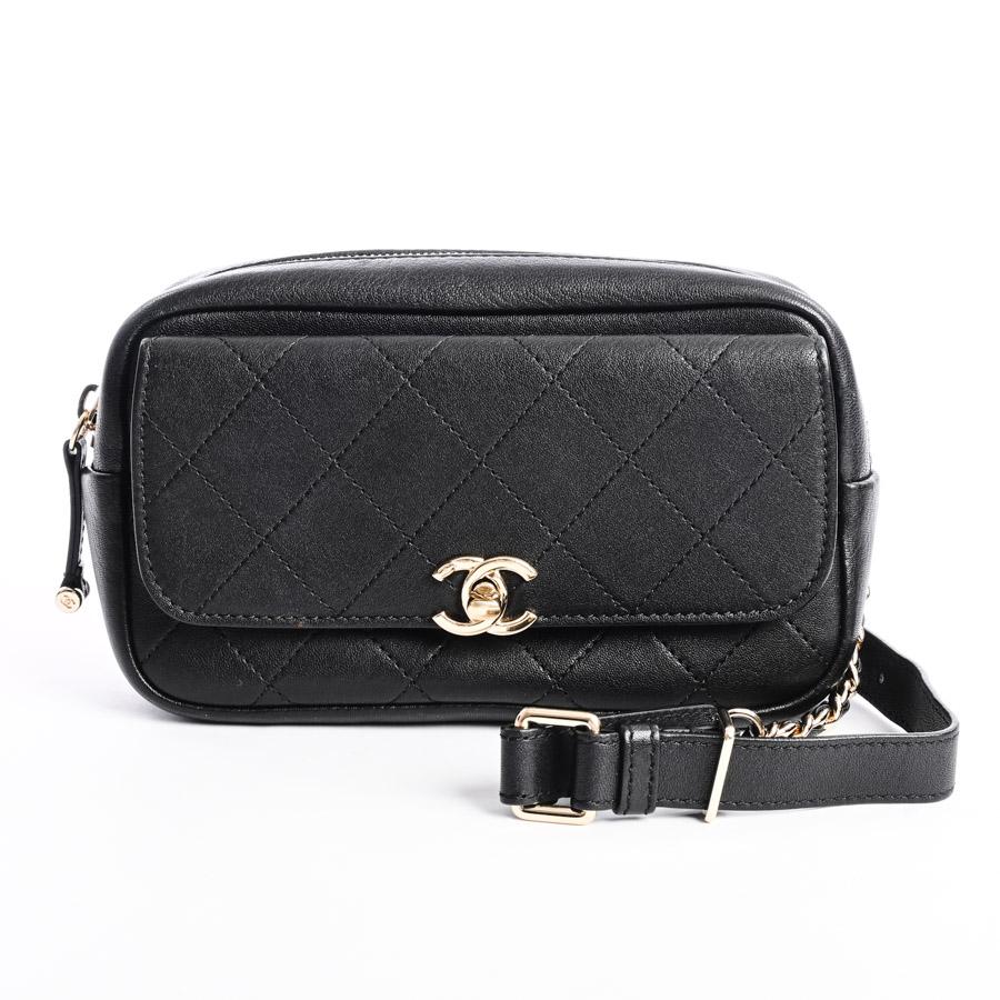 シャネル ウエストバッグ ボディバッグ ブラック レディース 中古A品 6117361ロデオドライブYahoo!ショップ 通販