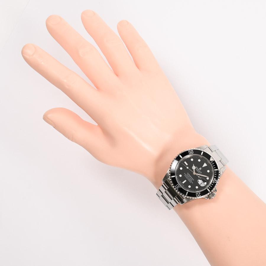 ロレックス サブマリーナー 腕時計 16610 V番 ブラック メンズ 中古A品｜rodeo-shop｜07