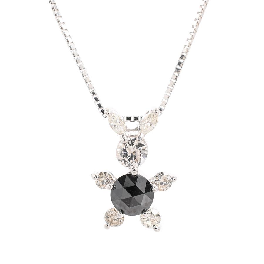 ブラックダイヤ ネックレス ブラックダイヤ0.61ct ダイヤ 3.1g 