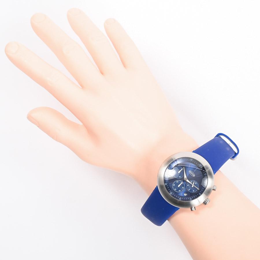 アイクポッド Chronopod 006 Blue Suede 腕時計 IPC006SILK  ブルー メンズ 中古A品の画像