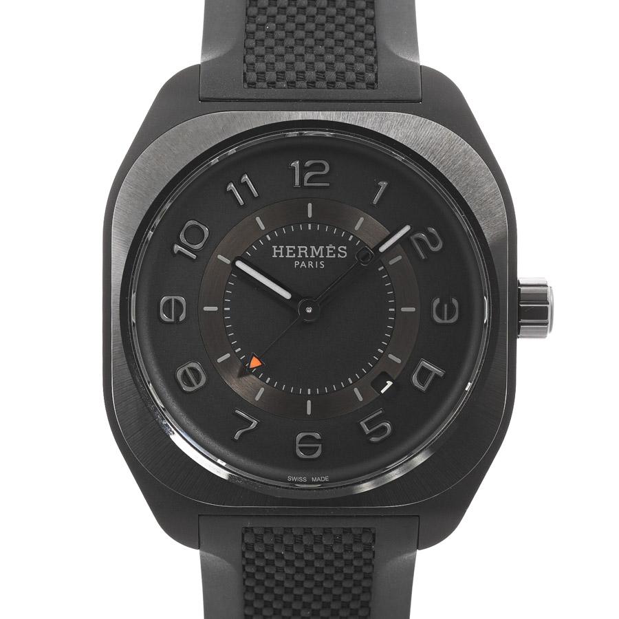 HERMES（エルメス） H08 39mm 腕時計 SP1.742 ブラック メンズ 中古A品