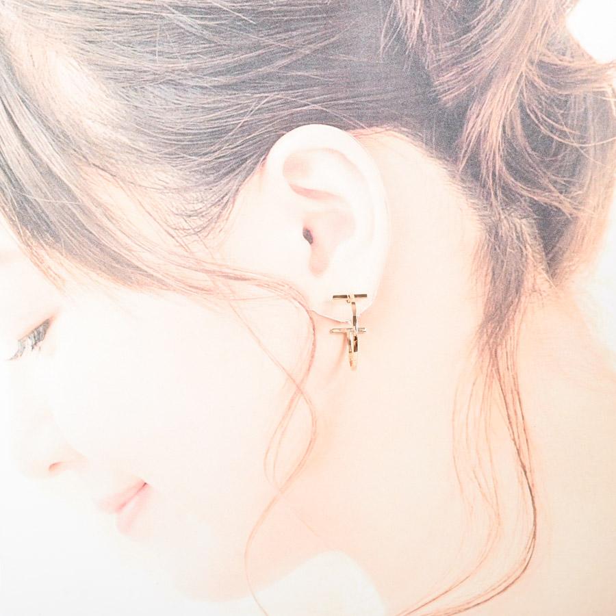 TIFFANY&Co. ティファニー Tワイヤー フープ ピアス チャーム:約 TIFFANY&Co. ティファニー Tワイヤー フープ ピアス チャーム:約