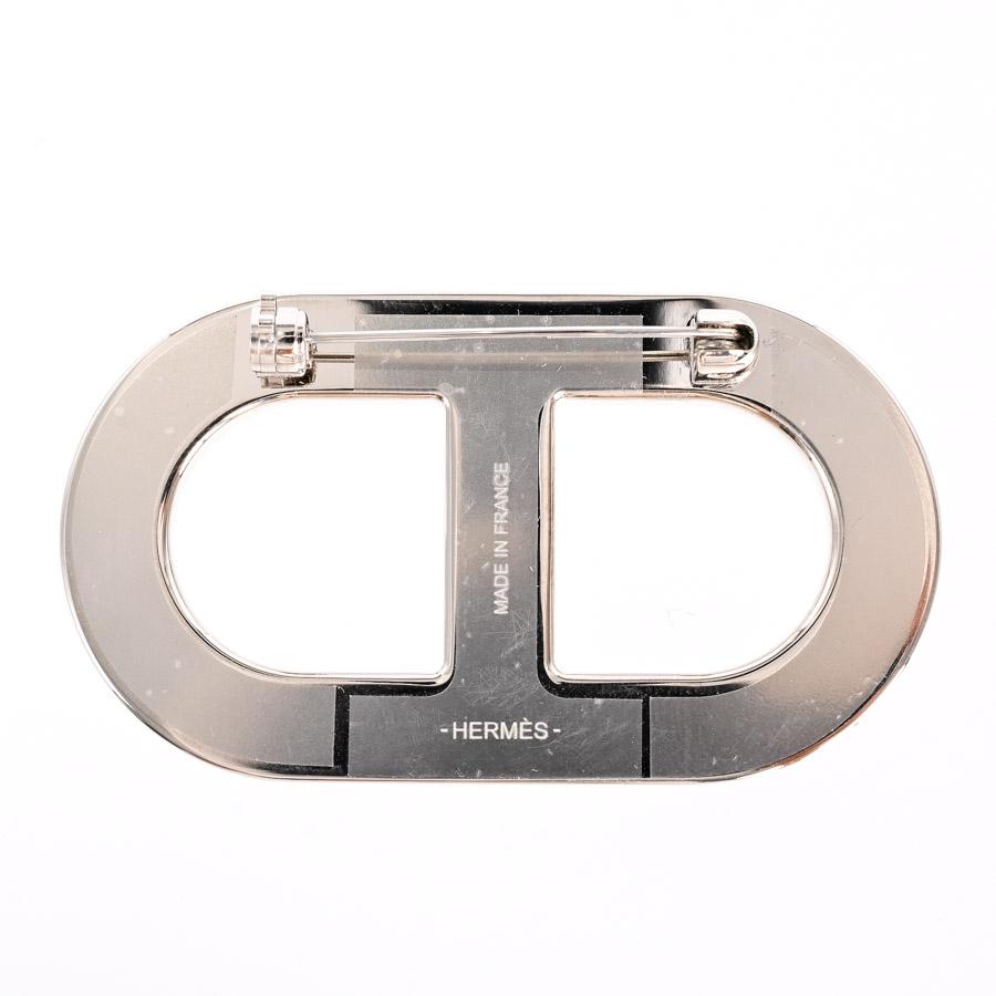 HERMES エルメス シェーヌダンクル ブローチ ブラック ユニ
