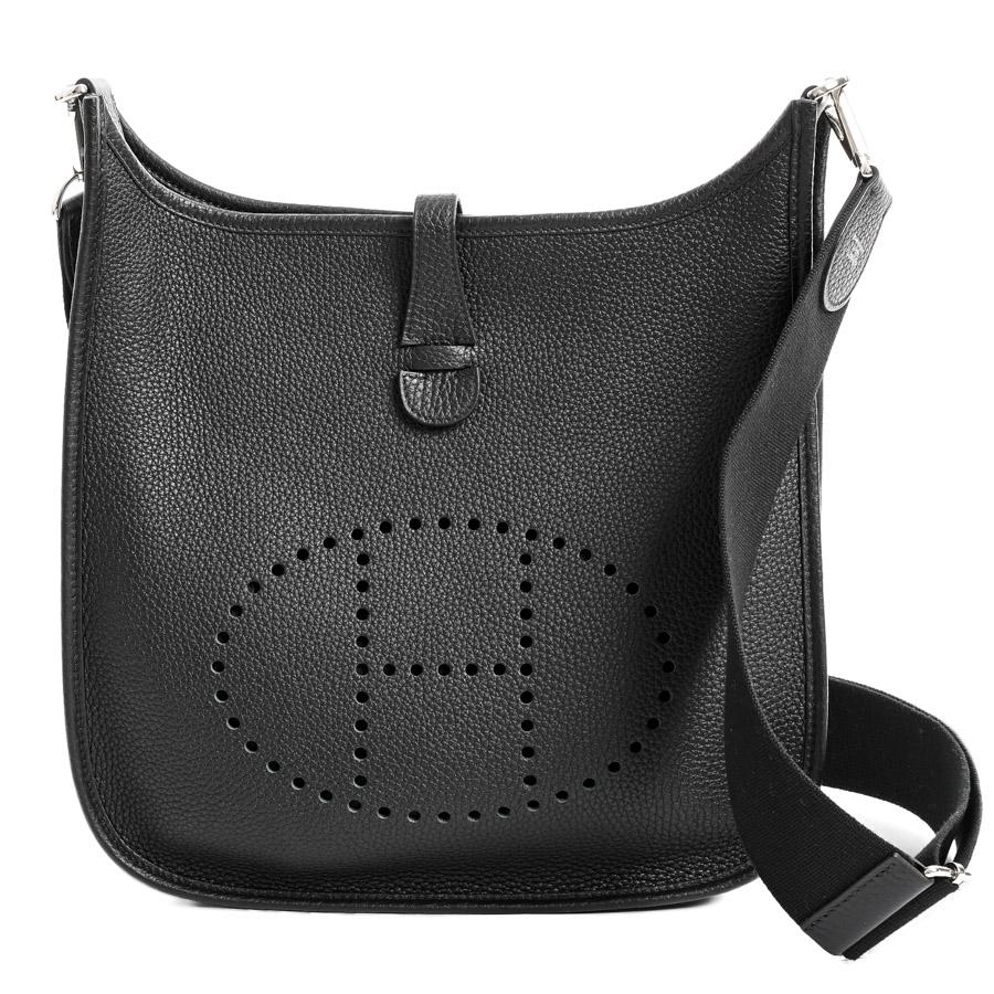 HERMES エルメス エブリン3PM ショルダーバッグ ブラック ユニセックス 