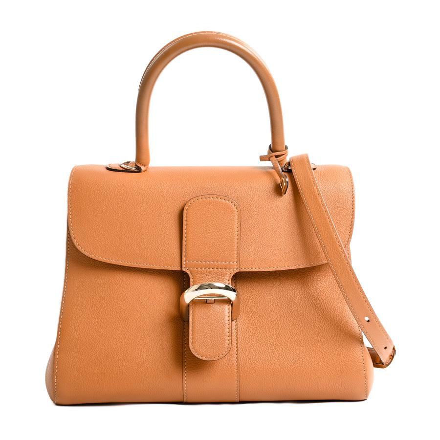 デルヴォー ブリヨンMM ハンドバッグ キャメル レディース 中古AB品  