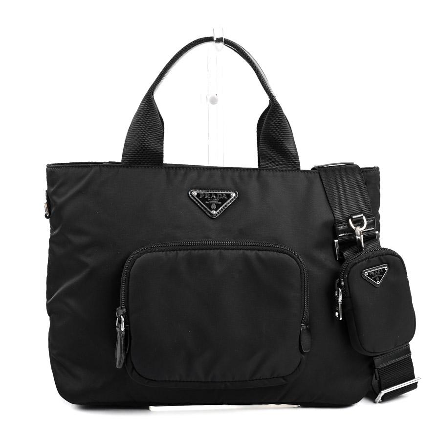 新品未使用！PRADA プラダ 2wayショルダー 1BG354 ブラック PRADA プラダ 2WAYトートバッグ トートバッグ 1BG354 ブラック