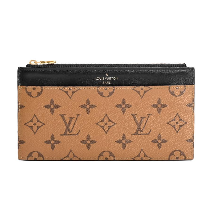 LOUIS VUITTON ルイヴィトン スリムパース 長財布 M80390 ブラウン  