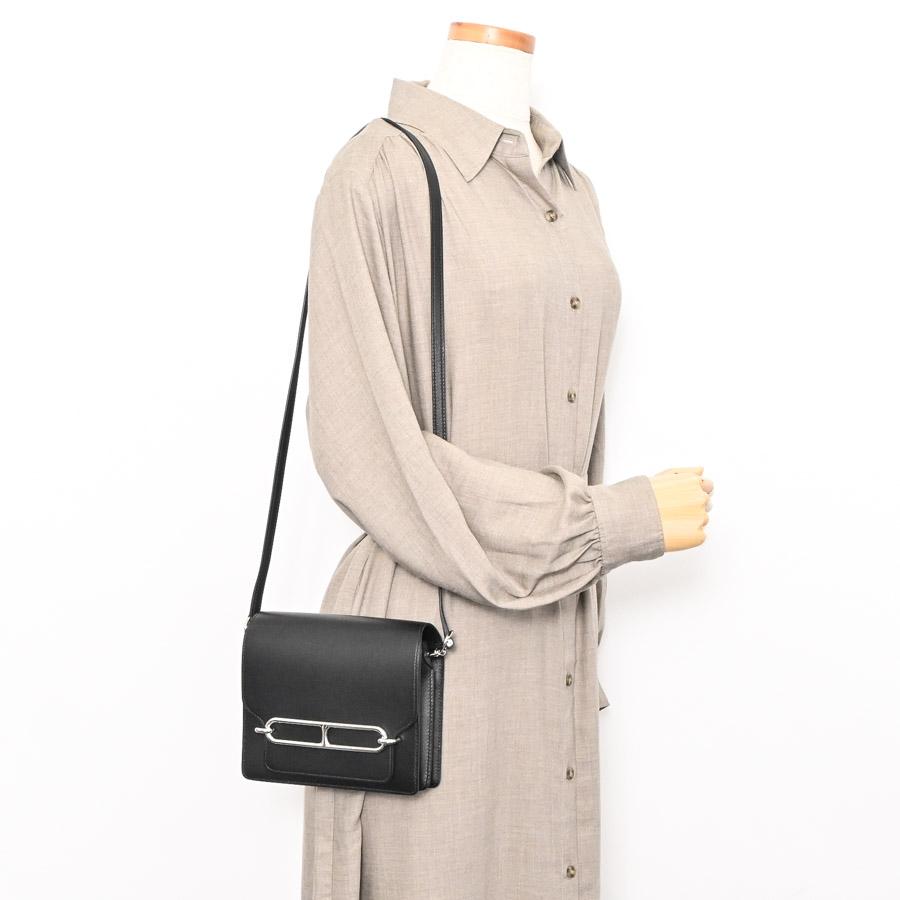 エルメス ロウリスミニ ショルダーバッグ   ブラック レディース W 2024年 中古A品の画像