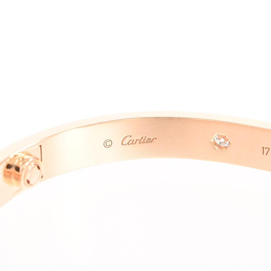 カルティエ ラブブレス ブレスレット メーカーサイズ:17cm/幅約6mm