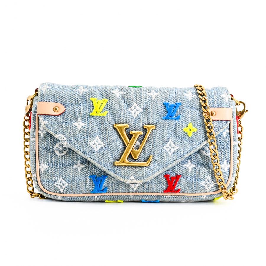 ルイ ヴィトン モノグラム ニューウェーブポシェット チェーン ショルダーバッグ M67531 ライトブルー LOUIS VUITTON 【中古】 LOUIS VUITTON（ルイ・ヴィトン） ニューウェーブポシェット