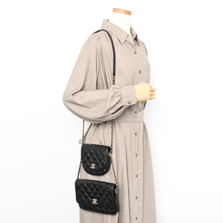 シャネル サイドパック AS0545 6203426 CHANEL（シャネル） サイドパック ショルダーバッグ AS0545 ブラック