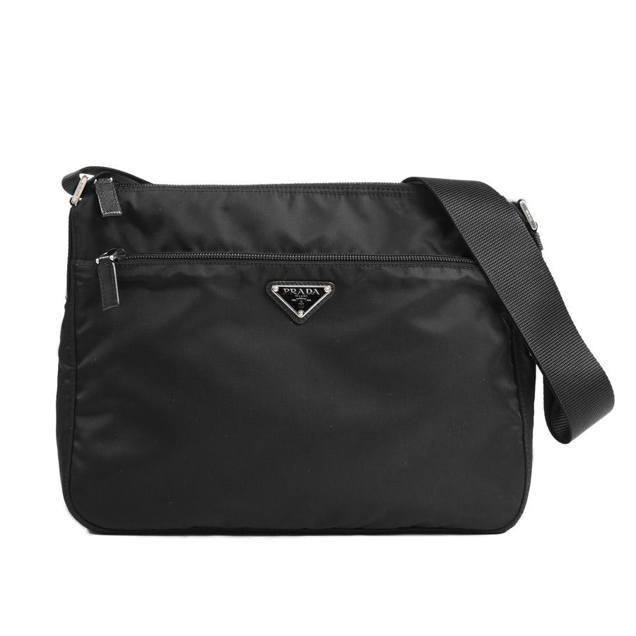 【美品】PRADAショルダーバッグ　黒 PRADA（プラダ） ショルダーバッグ ショルダーバッグ ブラック ユニ