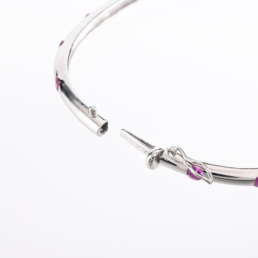 ピンクサファイア ブレスレット ピンクサファイア ブレスレット ピンクサファイア1.845ct 内周:約17cm