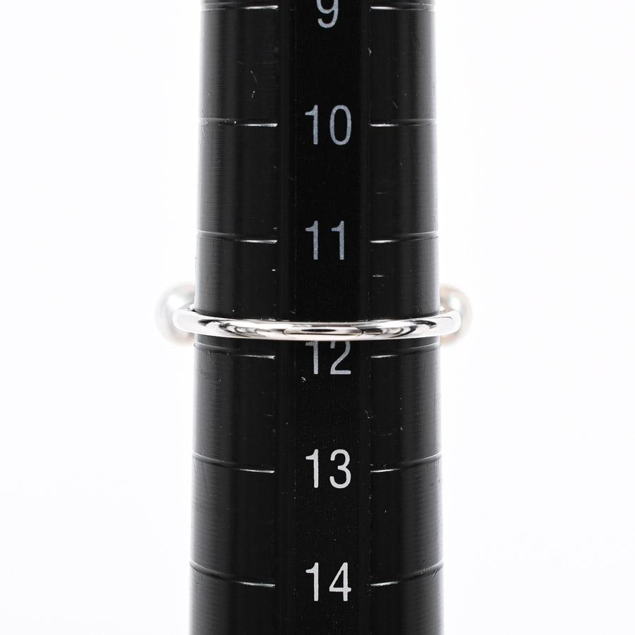パール リング  ホワイトパール4.6/4.9mm ダイヤ0.03ct 12号 2.8g レディース 中古A品の画像