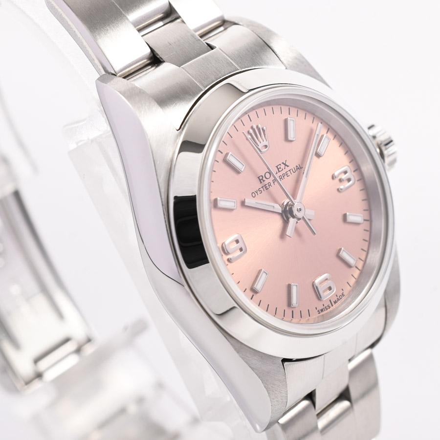ロレックス ROLEX オイスターパーペチュアル ピンク　レディース　腕時計 ROLEX（ロレックス） オイスターパーペチュアル 腕時計 76080 K番