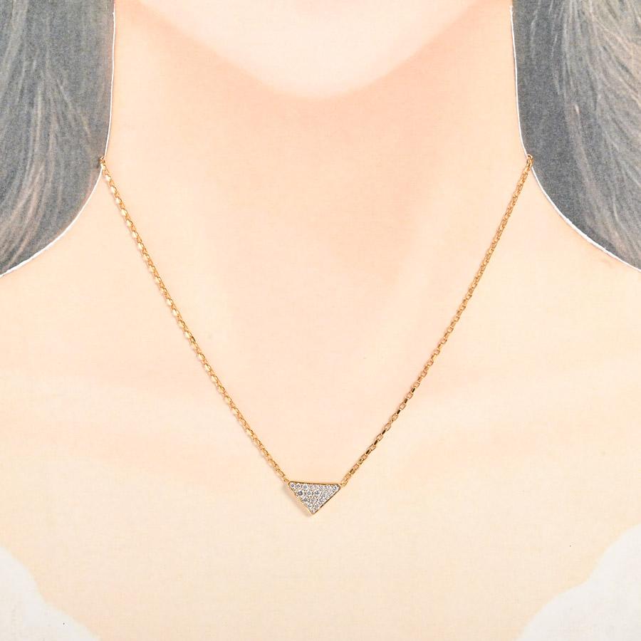 PRADA（プラダ） マイクロトライアングル ネックレス 1JCA38