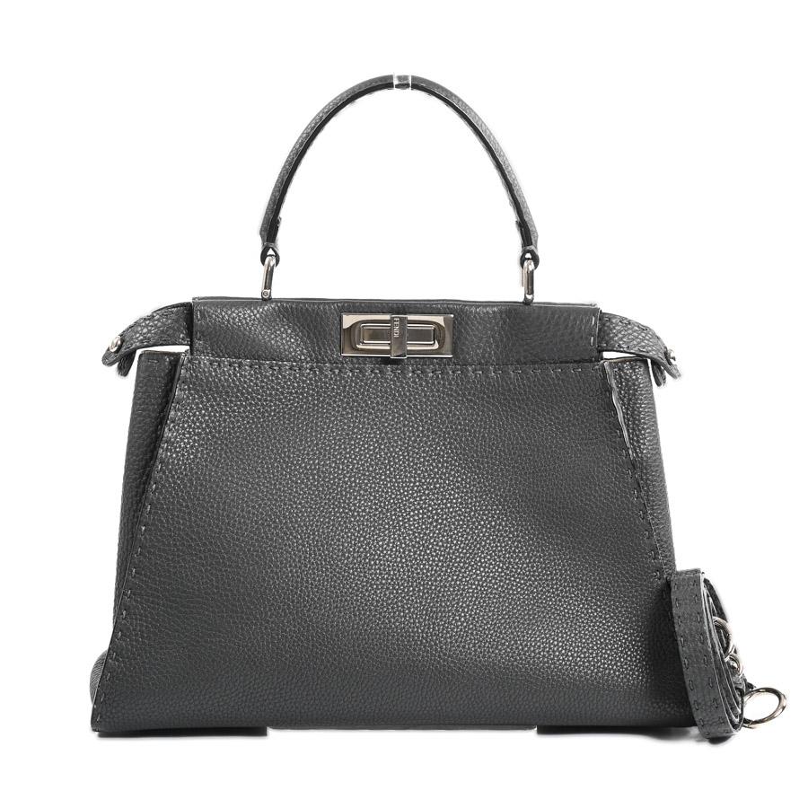 フェンディ FENDI ハンドバッグ ピーカブー 8BN226 グレー FENDI（フェンディ） ピーカブーミディアム ハンドバッグ 8BN226-Q0J
