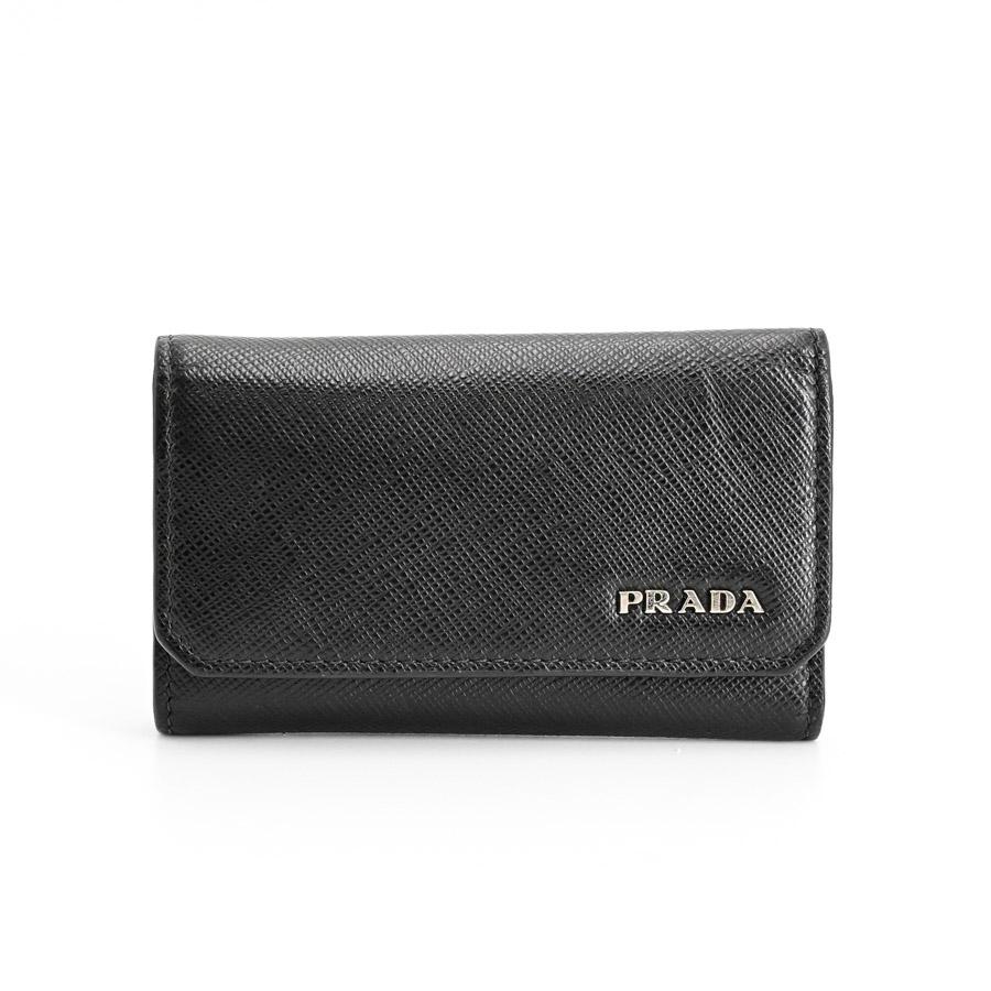 PRADA（プラダ） キーケース6連 キーケース 2PG222 ブラック メンズ