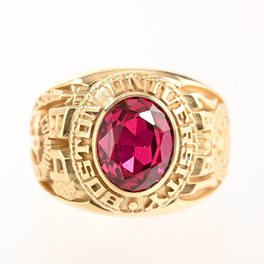 カレッジリング ルビー（合成） 21.5号 24.4g レディース 中古A品