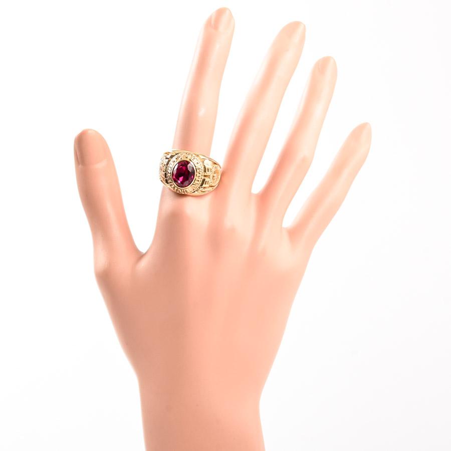 カレッジリング ルビー（合成） 21.5号 24.4g レディース 中古A品