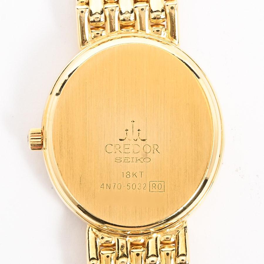 CREDOR クレドール 腕時計 GTAA978 ホワイト レディース 中古A品
