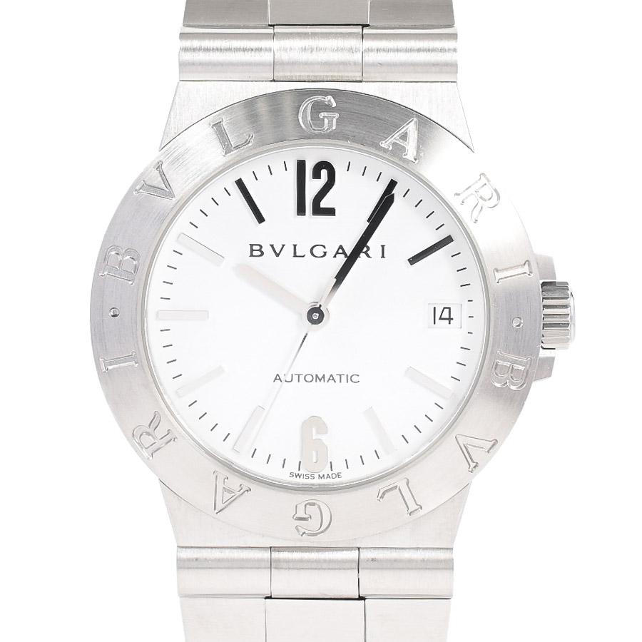 BVLGARI ディアゴノ lcv35s ブルガリ 時計 自動巻 初期型 ブルガリ LCV35Sディアゴノ 35mm オートマチックメンズ時計 ブラック