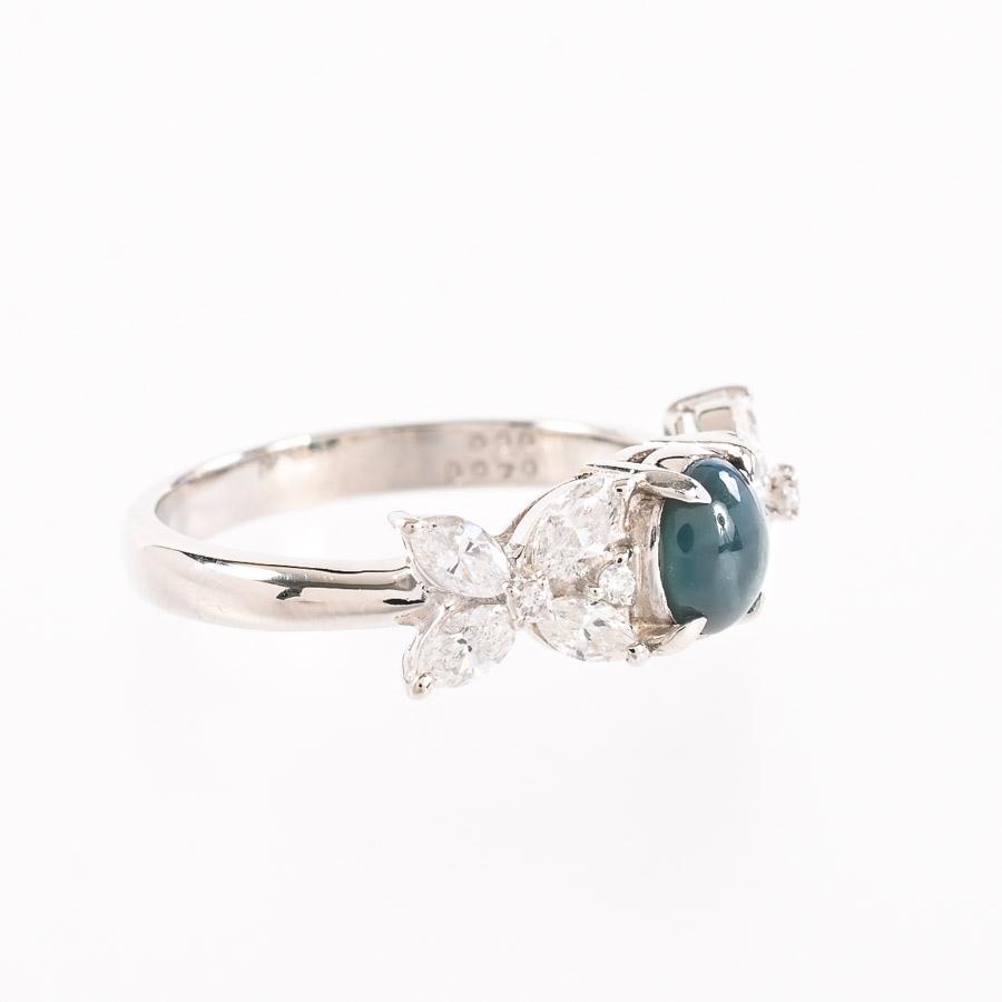 アレキサンドライトキャッツ リング  アレキサンドライトキャッツ0.9ct ダイヤ0.7ct 12号 4.8g レディース 中古A品の画像