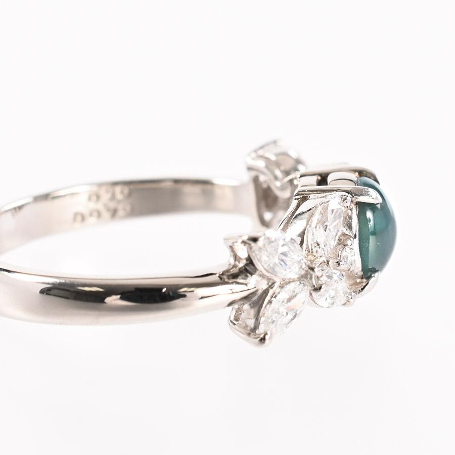 アレキサンドライトキャッツ リング  アレキサンドライトキャッツ0.9ct ダイヤ0.7ct 12号 4.8g レディース 中古A品の画像