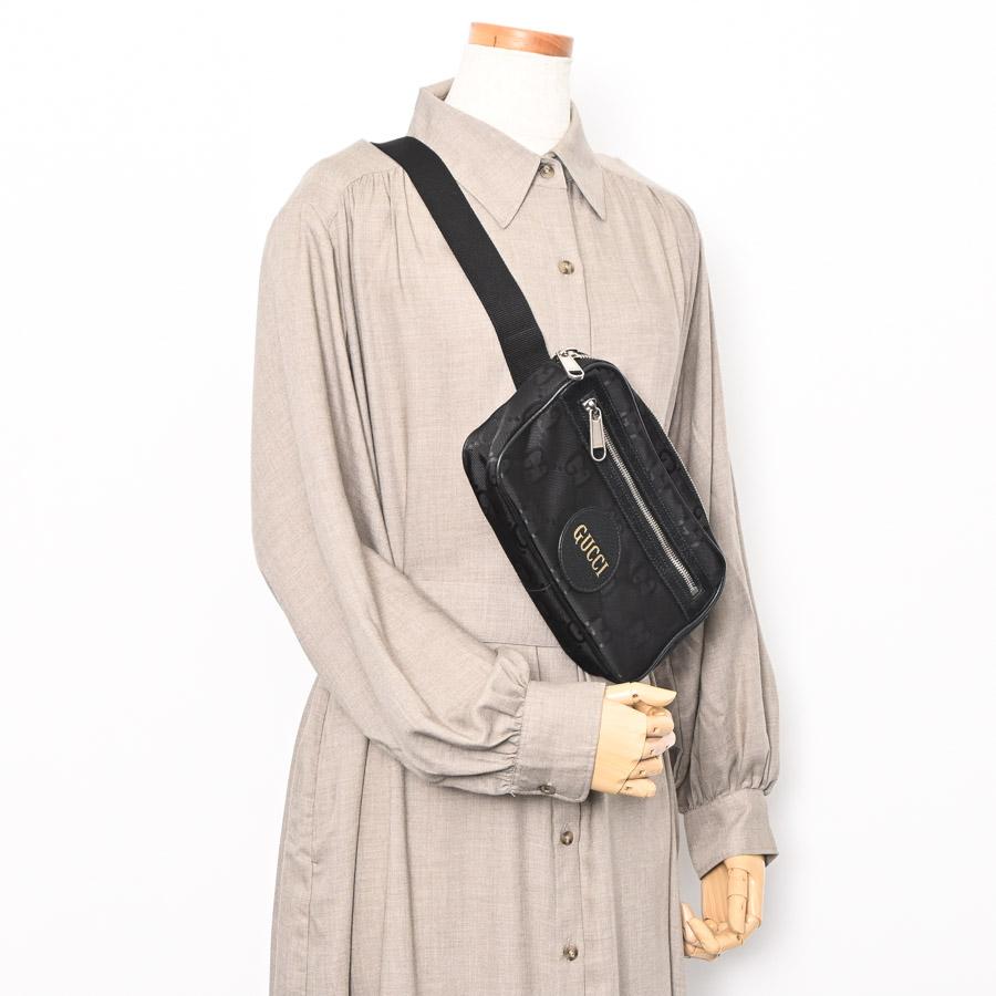 【現行 美品】GUCCI　ボディバッグ オフザグリッド GG柄 631341 黒 GUCCI（グッチ） オフザグリッドベルトバッグ ボディバッグ 631341