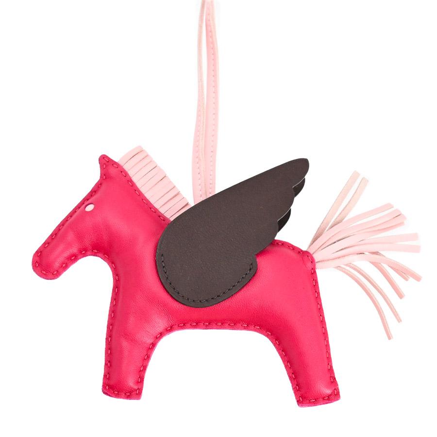週末限定お値下げ　HERMES ロデオ　ペガサス　チャーム　ピンク HERMES（エルメス） ロデオペガサスMM チャーム フランボワーズ ユニ