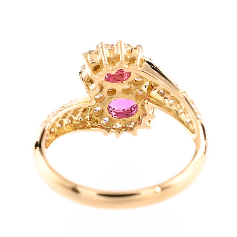 ルビー リング  ルビー0.6ct ダイヤ0.74ct 11号 4.4g レディース 中古A品の画像