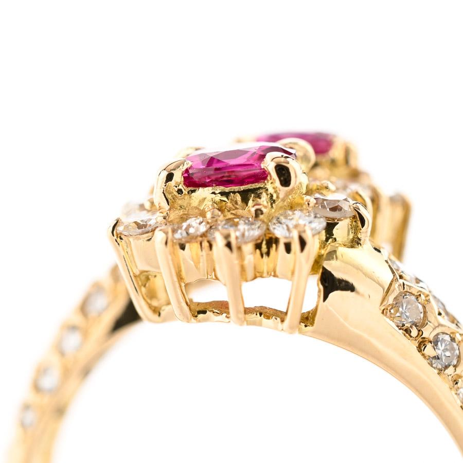 ルビー リング  ルビー0.6ct ダイヤ0.74ct 11号 4.4g レディース 中古A品の画像