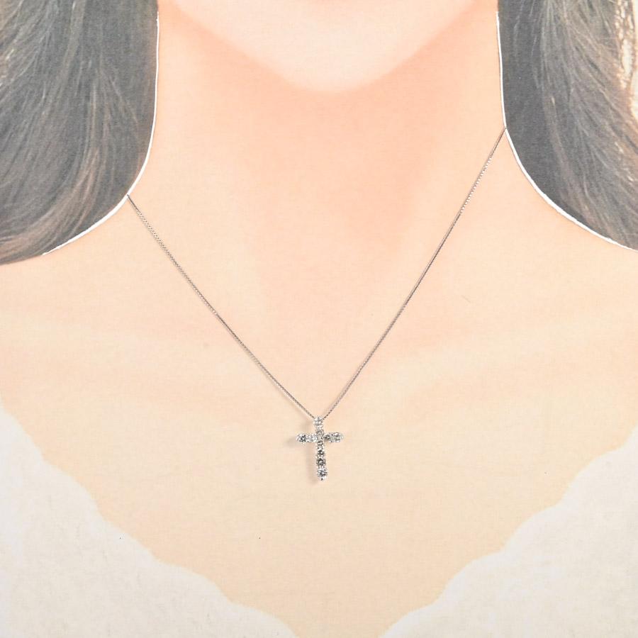 ダイヤ ネックレス  ダイヤ1ct 3.7g レディース 中古A品の画像