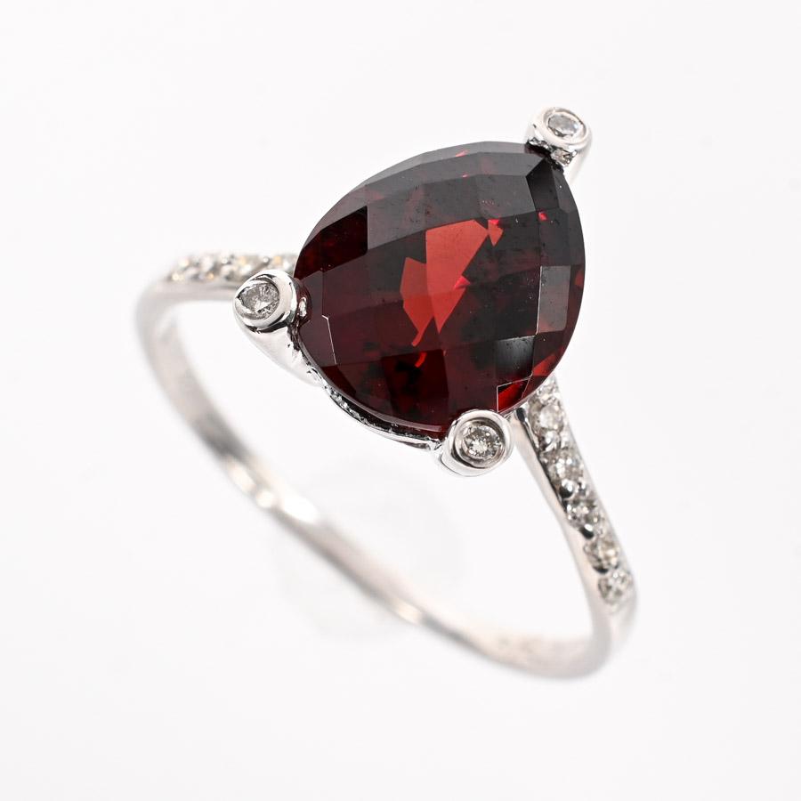 ロードライトガーネット リング  ロードライトガーネット3.47ct ダイヤ0.1ct 13号 2.7g レディース 中古A品の画像