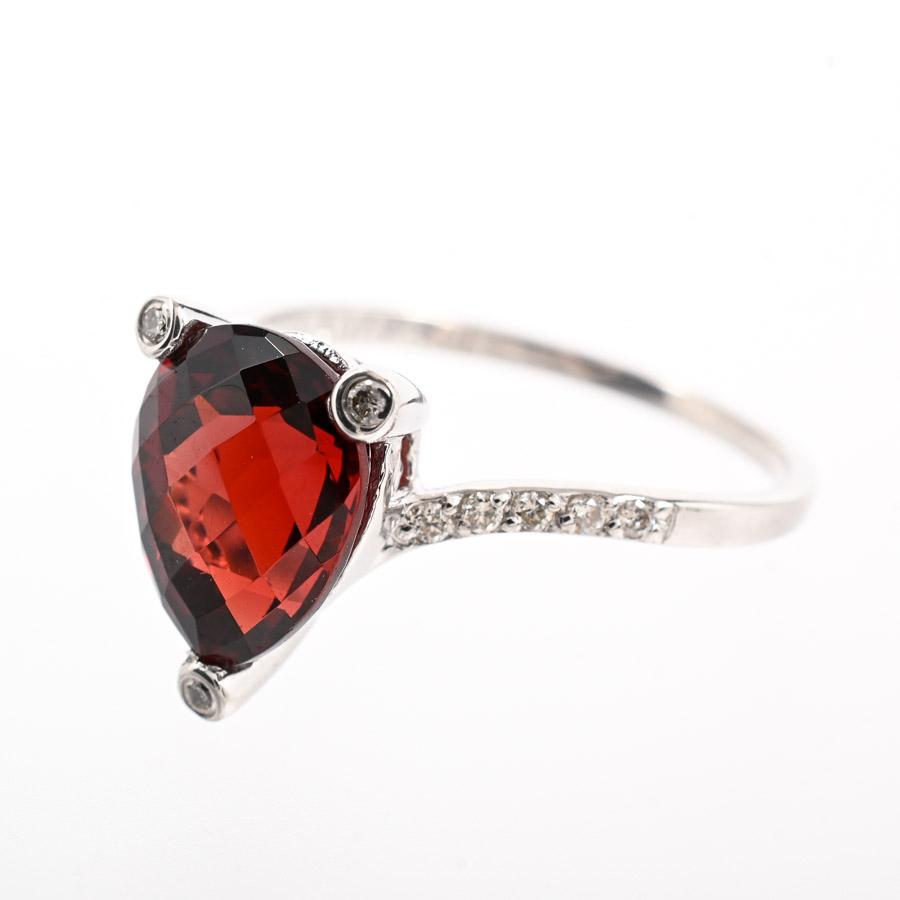 ロードライトガーネット リング  ロードライトガーネット3.47ct ダイヤ0.1ct 13号 2.7g レディース 中古A品の画像