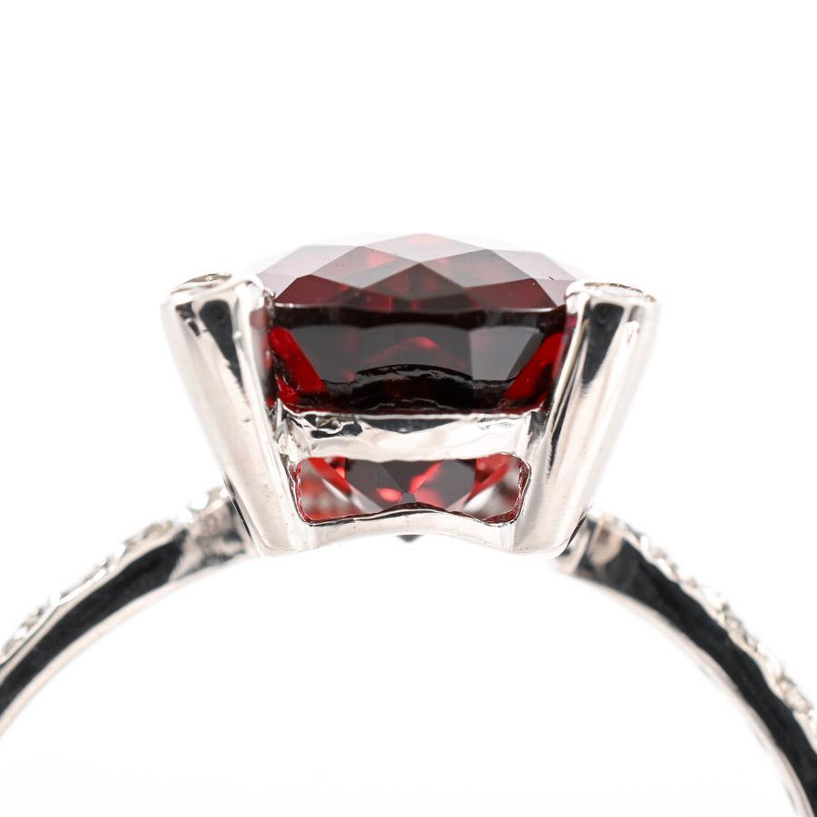ロードライトガーネット リング  ロードライトガーネット3.47ct ダイヤ0.1ct 13号 2.7g レディース 中古A品の画像