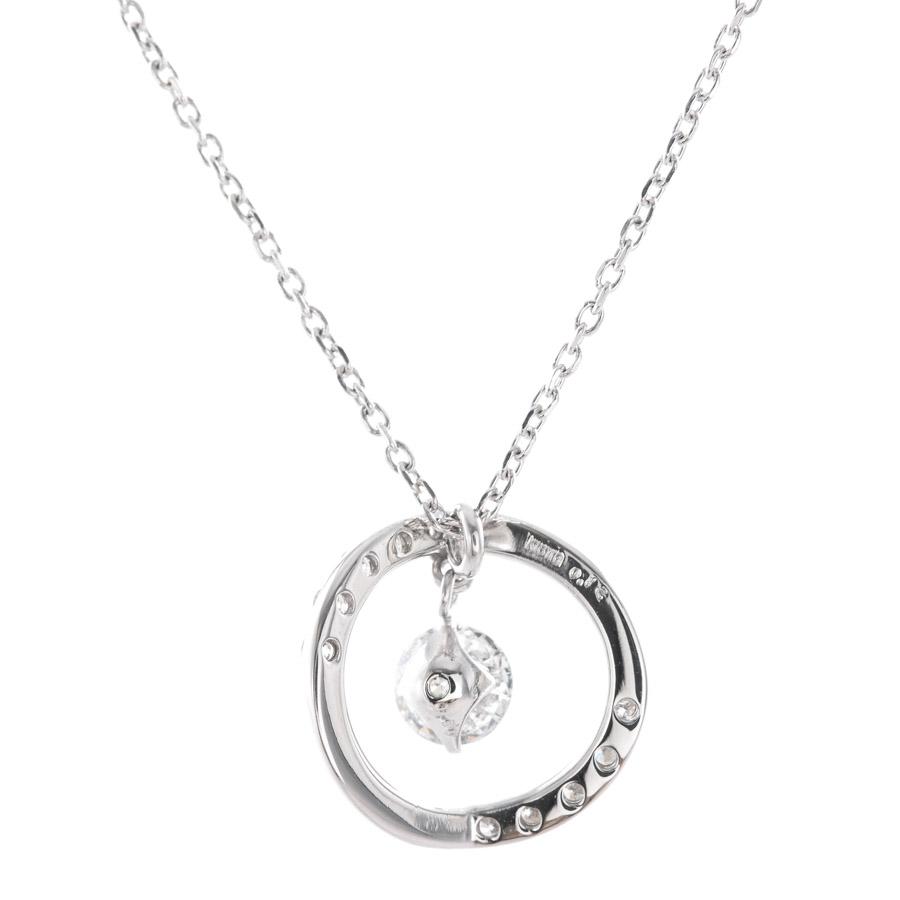 ダイヤ ネックレス  ダイヤ0.3/0.12ct 2.7g レディース 中古A品の画像