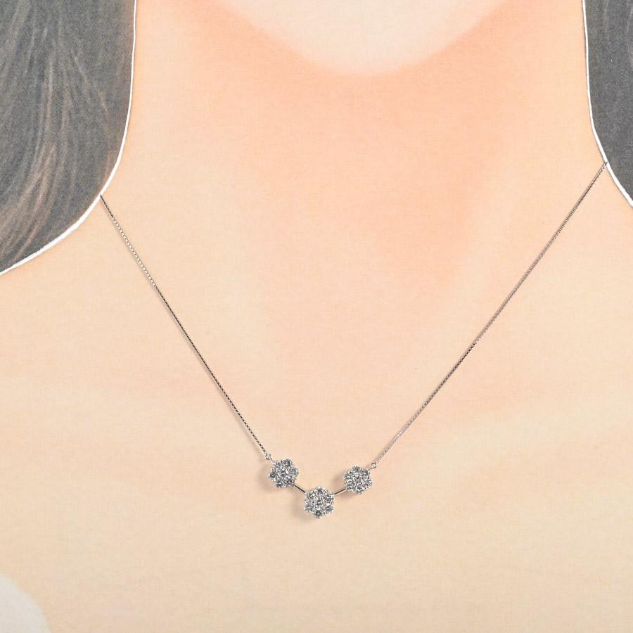 ダイヤ ネックレス  ダイヤ1ct 5.1g レディース 中古A品の画像
