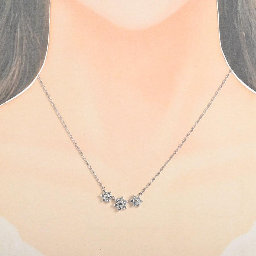 ダイヤ ネックレス  ダイヤ1.06ct 6.4g レディース 中古A品の画像