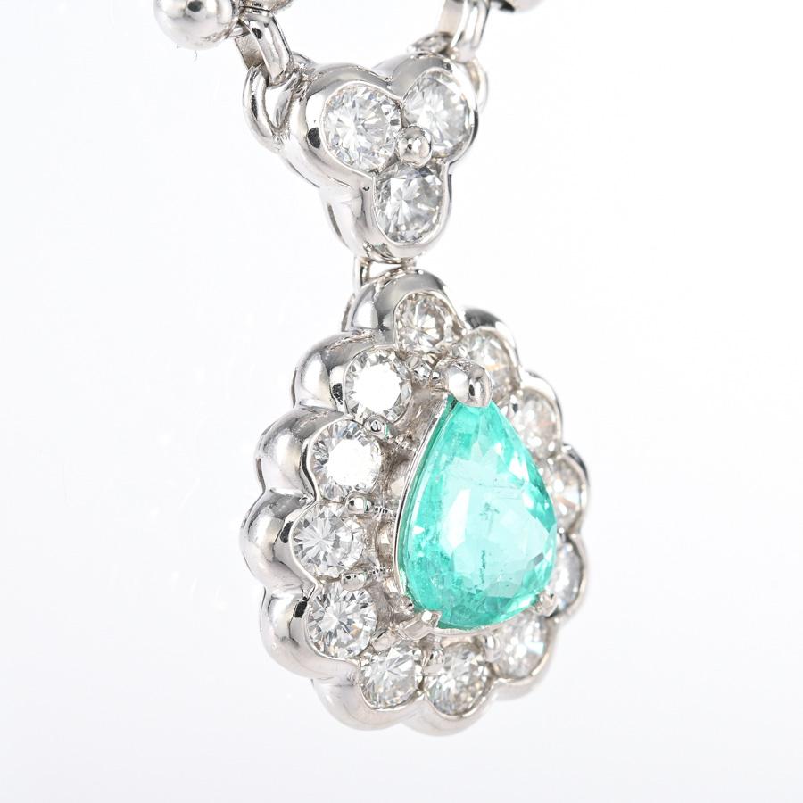 パライバトルマリン ネックレス パライバトルマリン1.49ct ダイヤ1.58ct 27.5g レディース 中古A品_1
