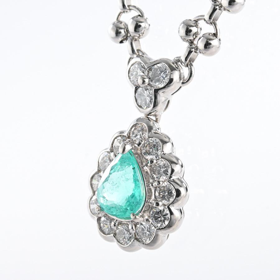 パライバトルマリン ネックレス パライバトルマリン1.49ct ダイヤ1.58ct 27.5g レディース 中古A品_2