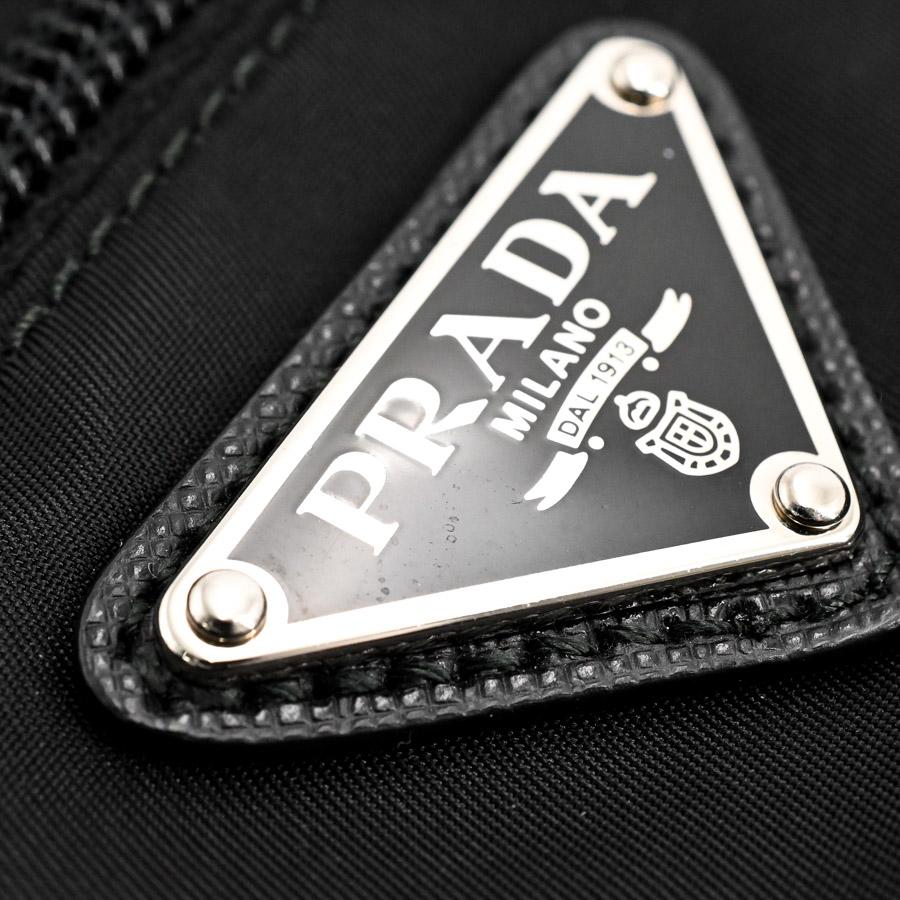 プラダ ロングショルダーバッグ ショルダーバッグ  1BH978 ブラック メンズ  中古A品の画像